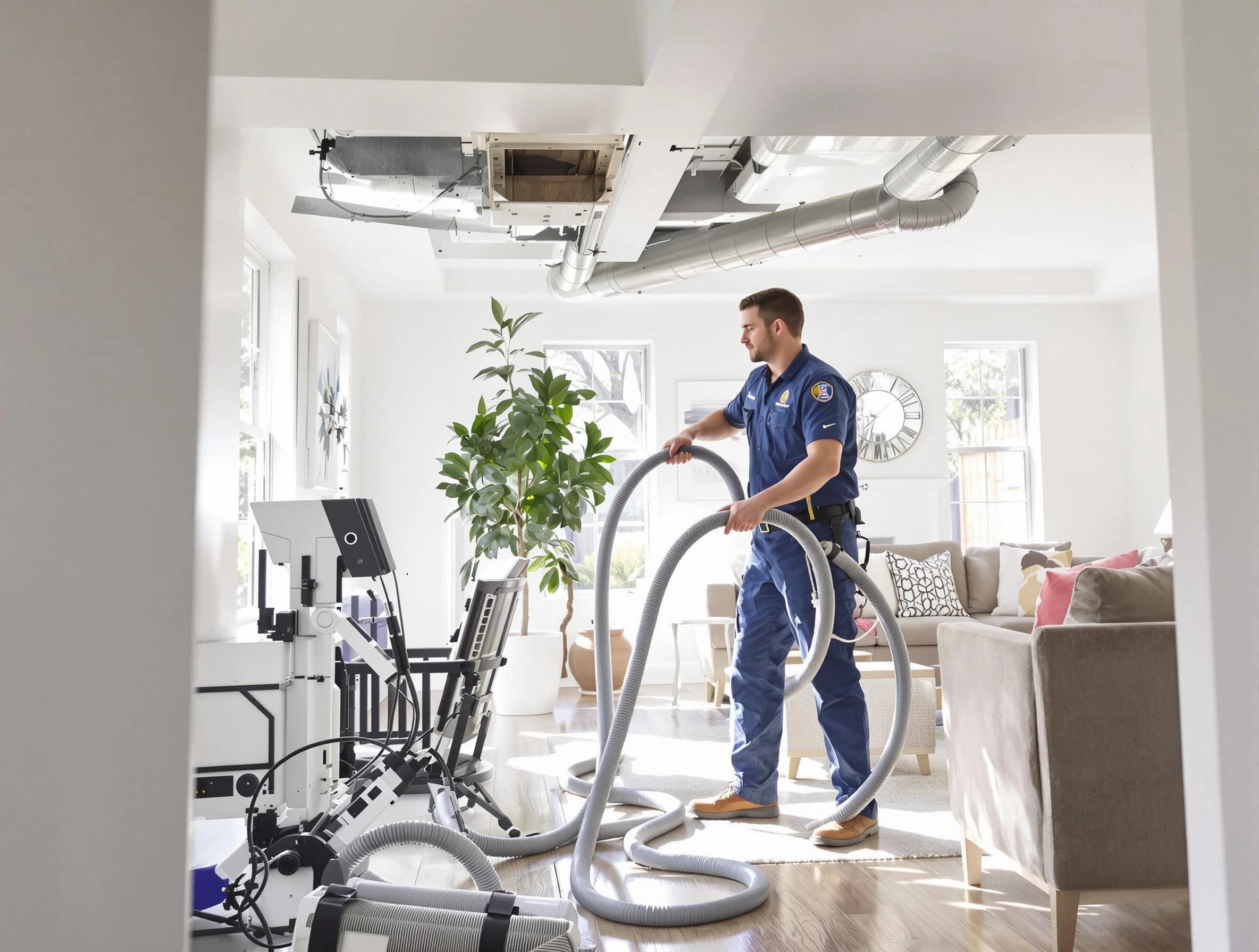 Youngtown Air Duct Cleaning technician performing thorough AC duct cleaning for enhanced cooling efficiency in Youngtown