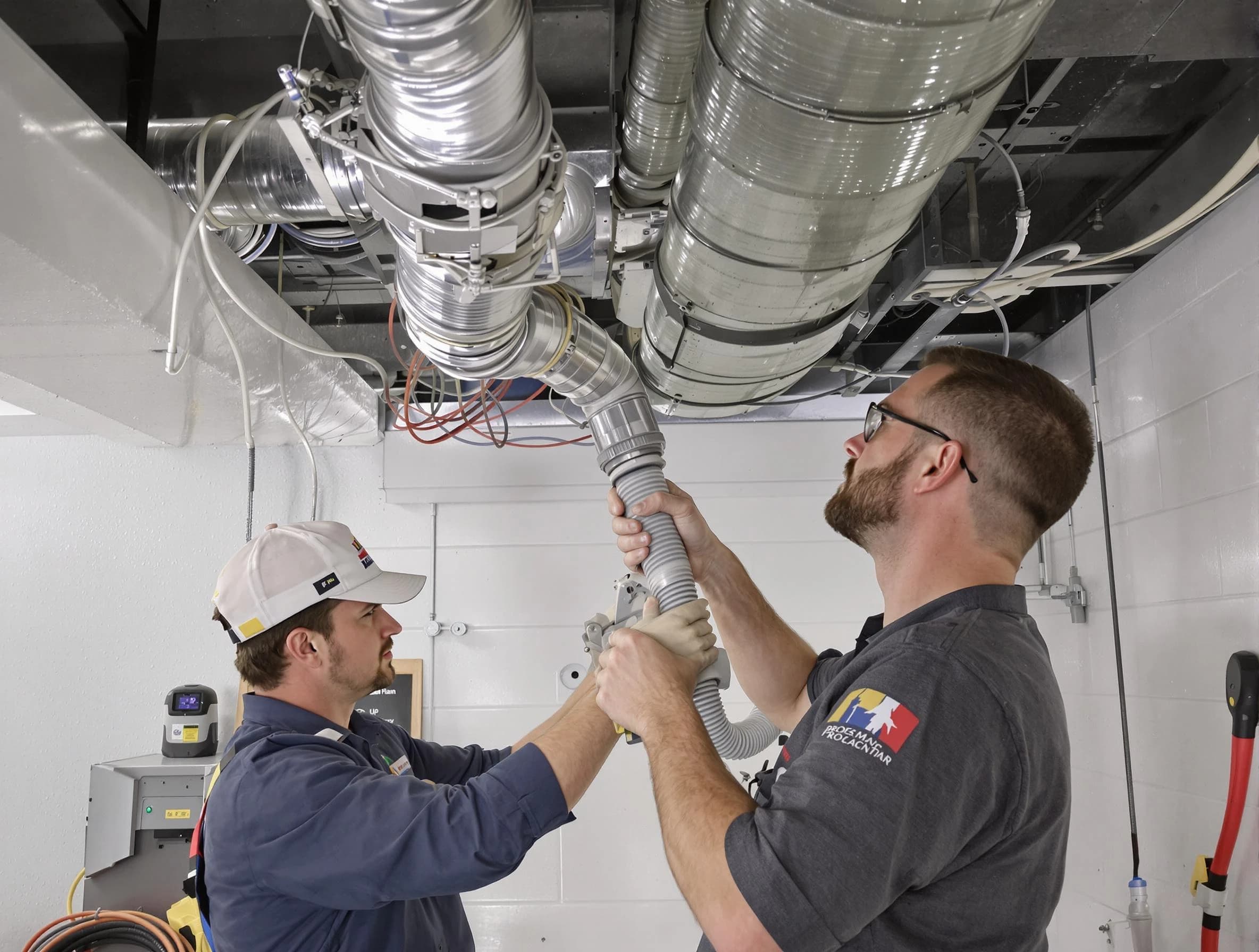 Youngtown Air Duct Cleaning technician performing thorough AC duct cleaning in Youngtown