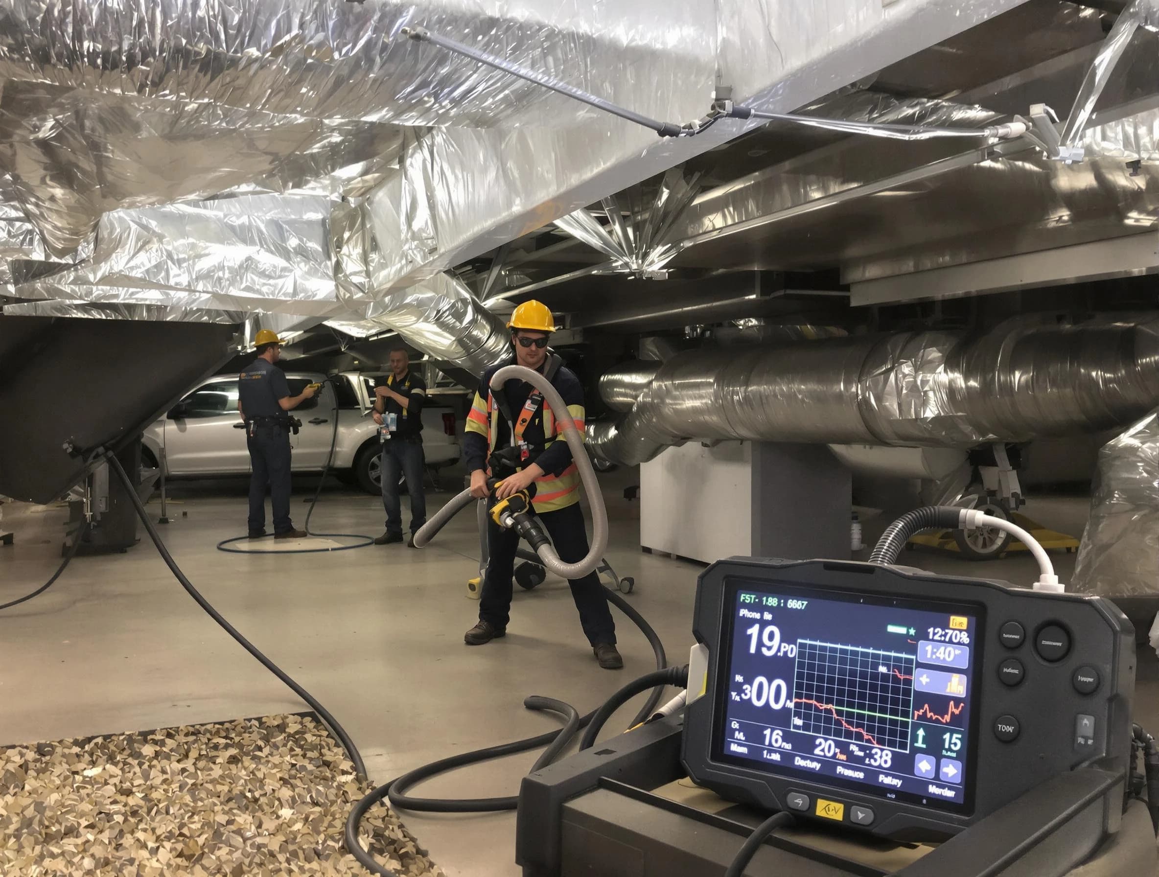 Professional negative pressure duct cleaning by Youngtown Air Duct Cleaning in Youngtown