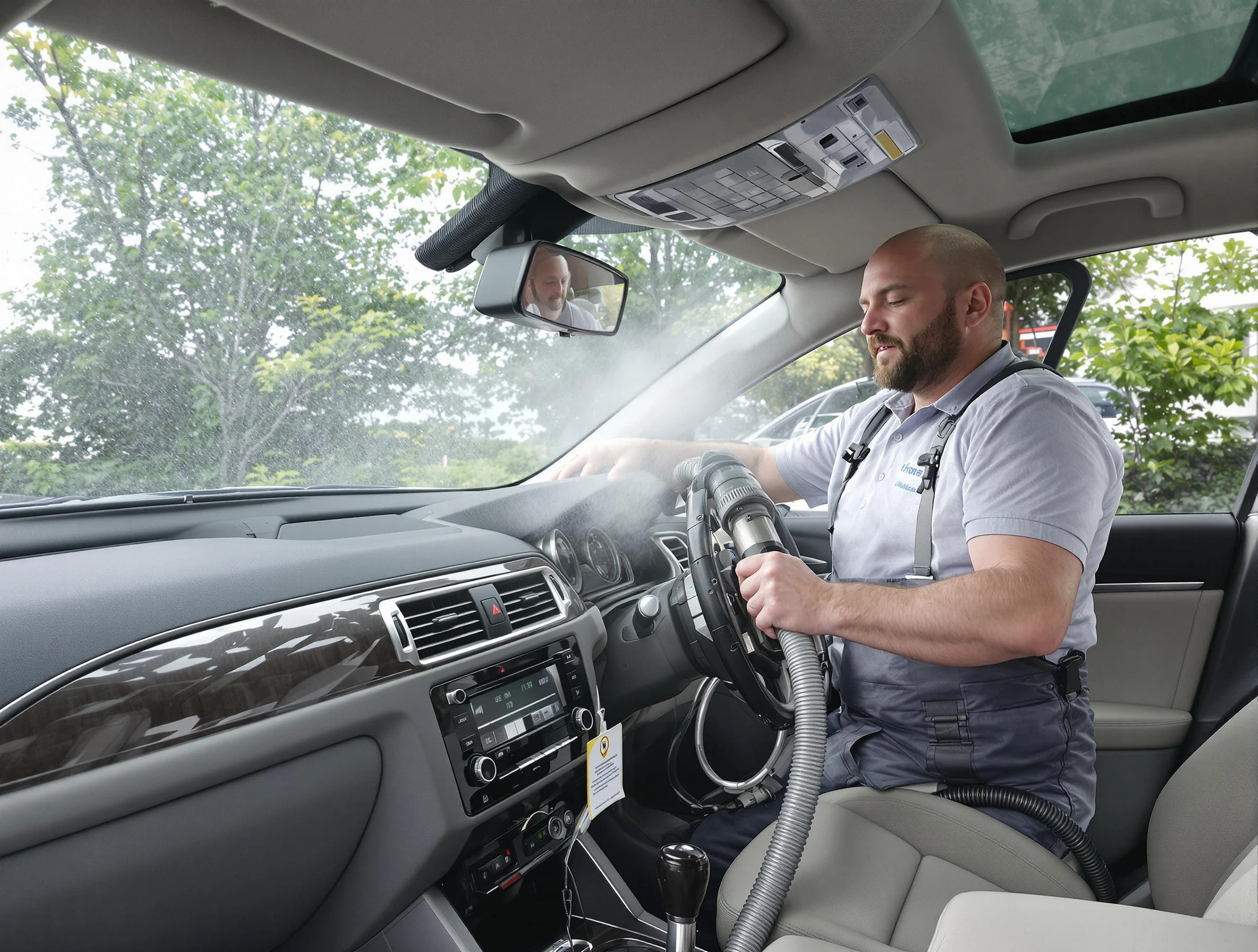 Youngtown Air Duct Cleaning specialist performing professional car duct cleaning in Youngtown