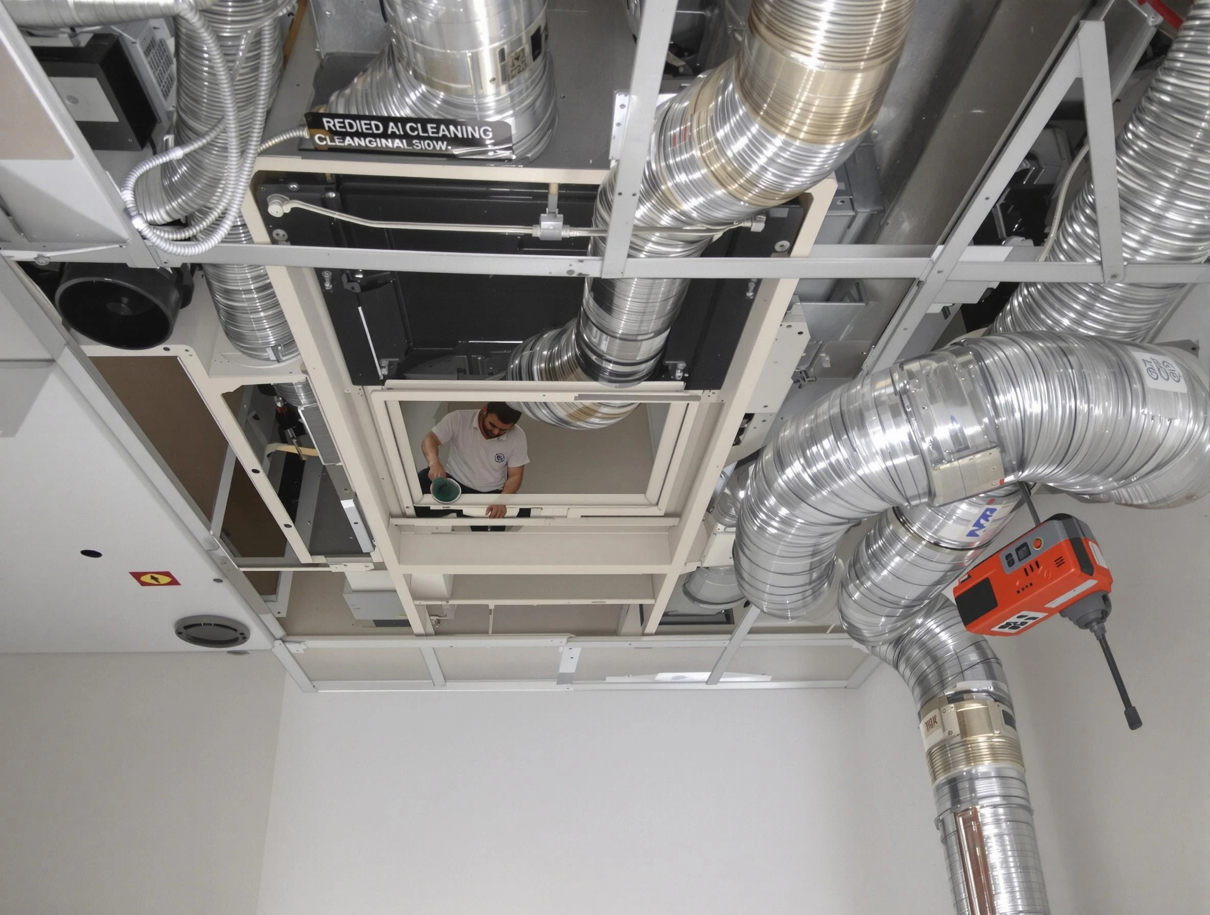 Youngtown Air Duct Cleaning technician performing detailed central duct system cleaning in Youngtown