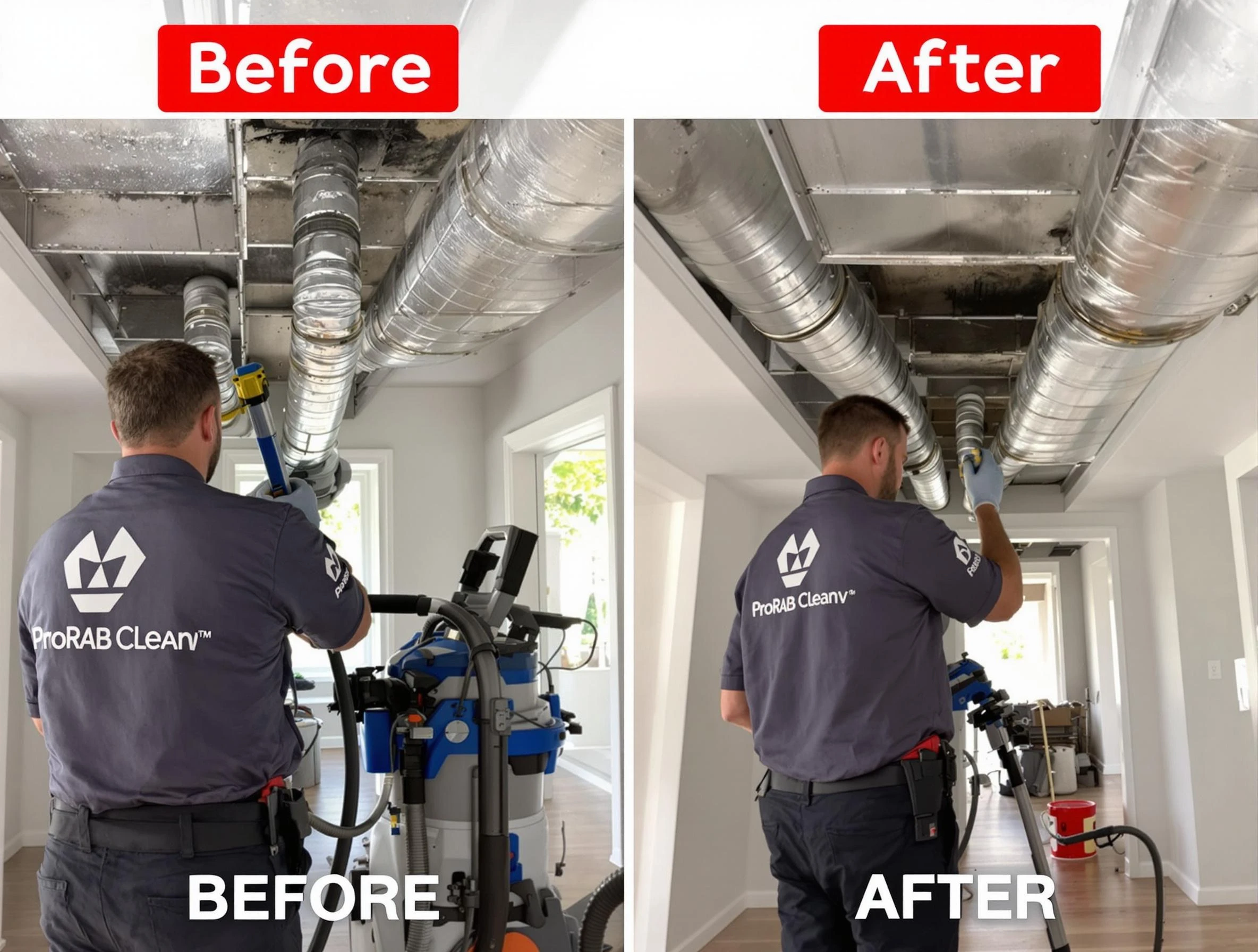 Youngtown Air Duct Cleaning expert performing thorough residential duct cleaning in a Youngtown home